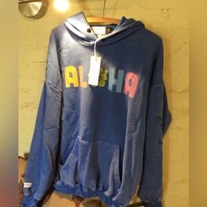 NEW! The Laundry Room Blue Aloha Hoodie